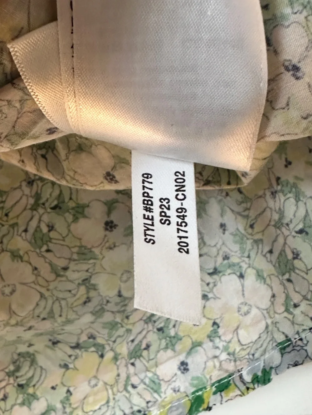 J. Crew Liberty Print 100% Cotton Button Front Popover Blouse - Picture 10 of 16